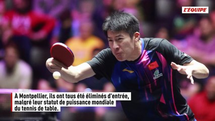 Tous les Chinois éliminés d'entrée dans le tableau masculin d'un WTT Champions, une première dans l'histoire - Tennis de table - WTT Champions de Montpellier