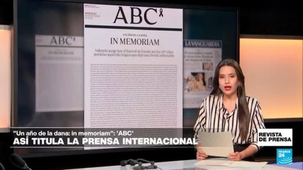 "Un año de la DANA en Valencia: in memoriam": 'ABC'