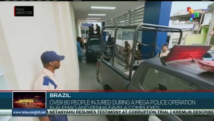 Brazil, over 80 people injured during a mega police operation in Alemao and Penha favela complexes