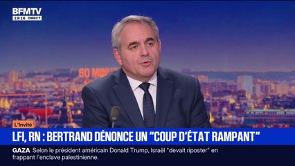 Xavier Bertrand "souhaite" qu'Emmanuel Macron "puisse aller au bout de son mandat"
