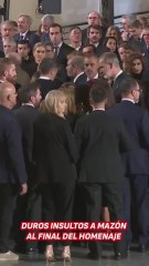 Duros insultos a Mazón en el final del homenaje