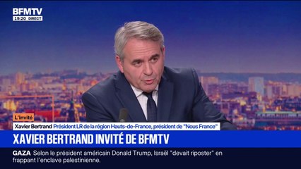 Alliance entre LR et RN: "Il faut lever toute ambiguïté", estime Xavier Bertrand