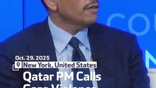 Qatar PM Calls Gaza Violence ‘Frustrating’