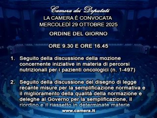 Roma - Camera - 19° Legislatura - 555° seduta (29.10.25)