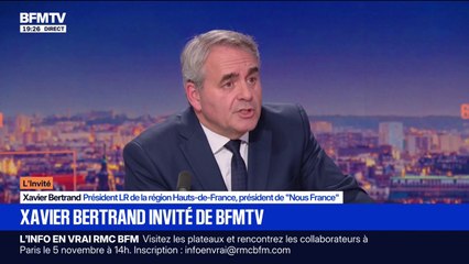 Nicolas Sarkozy incarcéré: "Depuis 10 jours, je pense à lui tous les jours", affirme Xavier Bertrand