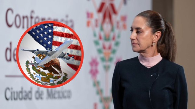 Claudia Sheinbaum muestra su rechazo a la cancelación de 13 rutas aéreas hacia Estados Unidos