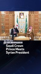 Saudi Crown Prince Meets Syrian President