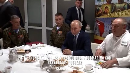 Putin anuncia que Rússia testou drone submarino com capacidade nuclear