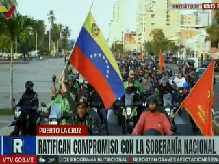 Fuerza motorizada de Anzoátegui se movilizó en defensa de la soberanía nacional