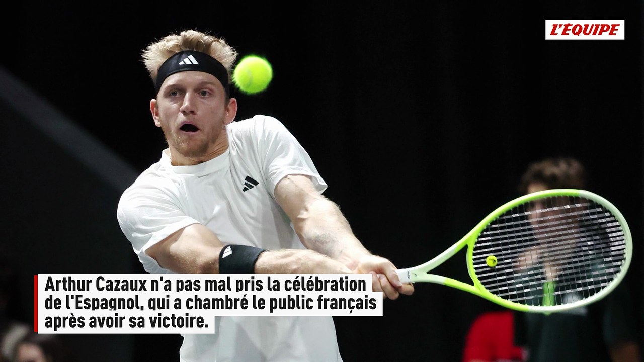 Arthur Cazaux sur la célébration d'Alejandro Davidovich Fokina : « J'ai juste à la fermer parce qu'il a fait son match » - Tennis - Rolex Paris Masters