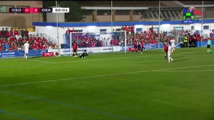 Copa del Rey: Tercer gol del Osasuna ante Sant Jordi