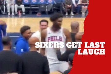 Sixers troll Wizards fan in Jordan Poole jersey after wild OT win