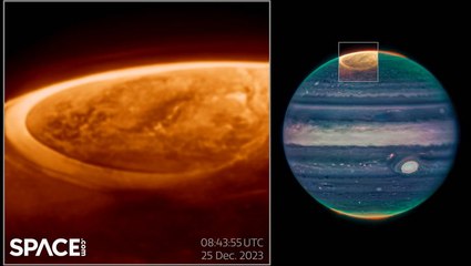 Jupiter's Auroras Captured By The James Webb Space Telescope