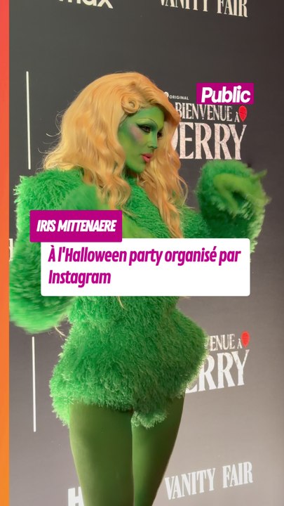 Iris Mittenaere verdoyante à l'Halloween Party...