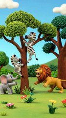 lion attacked the zebra but a soldier saved the zebra