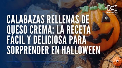 Calabazas rellenas de queso crema: la receta fácil y deliciosa para sorprender en Halloween