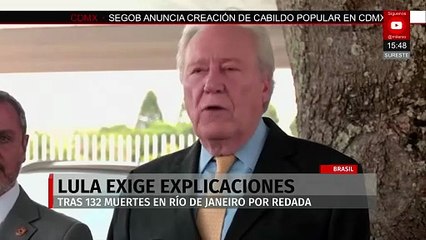 Presidente de Brasil consternado por redada en Río de Janeiro que dejó 132 muertos