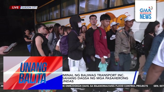 Sitwasyon sa terminal ng Baliwag Transport Inc. kaugnay sa inaasahang dagsa ng mga pasaherong bibiyahe para sa Undas | Unang Balita
