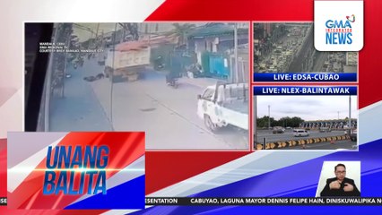 Motorcycle rider, patay matapos magulungan ng dump truck | Unang Balita