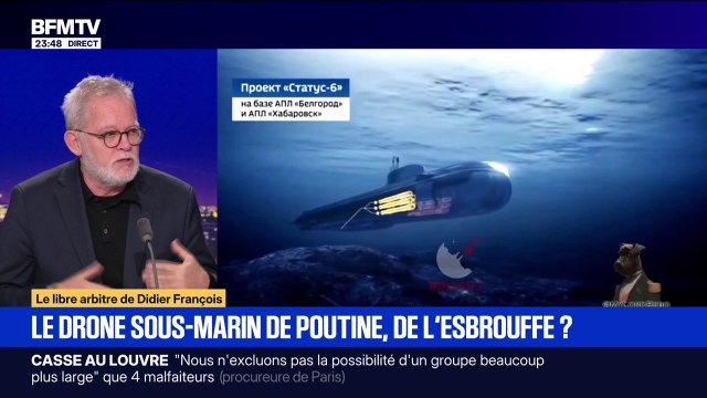 Le libre arbitre de Didier François: Vladimir Poutine assure que la Russie a développé un nouveau drone sous-marin