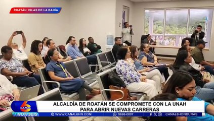 Alcaldía de Roatán se compromete con la UNAH para abrir nuevas carreras