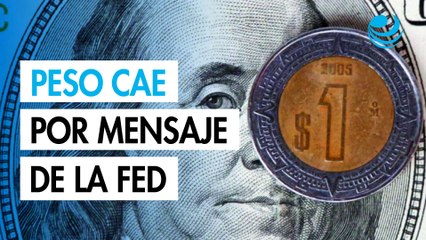 Peso mexicano se debilita tras declaraciones del presidente de la Reserva Federal