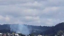 Smoke visible in Launceston from Cataract Gorge fire