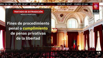 ¿Qué rasgos tiene el tratado de extradición de México y Portugal?