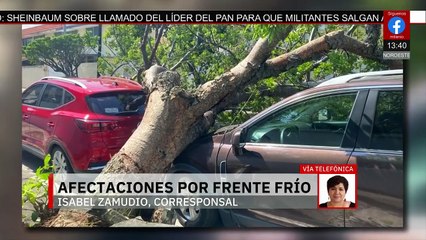 Frente frío número 11 causa afectaciones en el estado de Veracruz