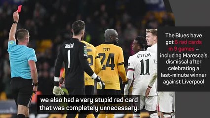 Delap red card 'stupid and unnecessary' - Maresca