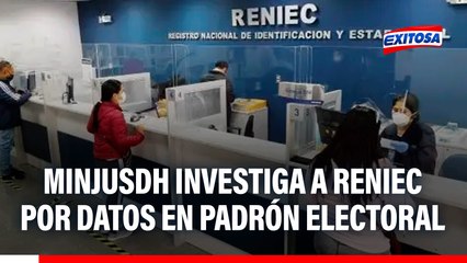 Alerta en Reniec: Ministerio de Justicia investiga denuncia sobre datos en padrón electoral 2026