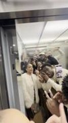 Phone Accidentally Falls During Photo Setup on Elevator Door