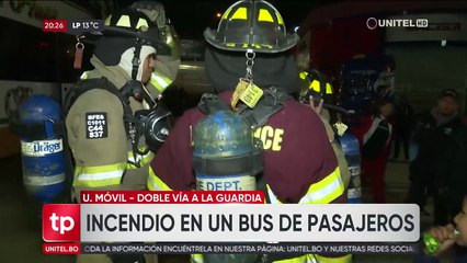 Incendio en un bus causa susto a pasajeros en plena ruta Santa Cruz  - Sucre