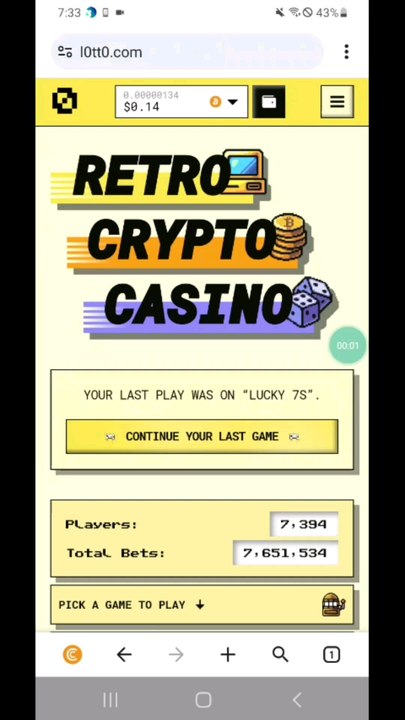 Probando suerte en lucky 7 de lotto casino