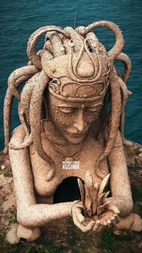 Patung Ikonik Ratu Gurita The Octopus Queen Nusa Penida Bali. Kamu Sudah Pernah Kesini?Bali Tours BagusBaliBus.com#RatuGurita #OctopusQueen #NusaPenida #PatungBambu #NgurahSuryaKusuma