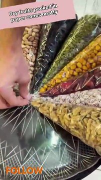Dry Fruits Packed in Cones — The Perfect Festive Gift Idea! 🎁✨ #DryFruitGift #CreativePackaging #CraftlyReacts #GiftIdeas #FestiveBusiness #HandmadeBusiness #SnackPackaging #SmallBusinessIdeas #CreativeStartup #Craftly #Luxu Reacts | DIY videos | crafts