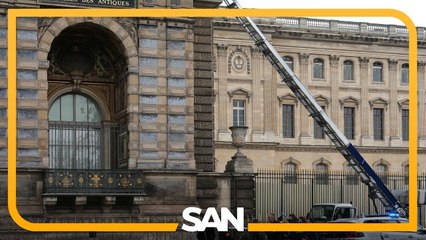 Louvre thieves caught on video escaping using a cherry picker and bike