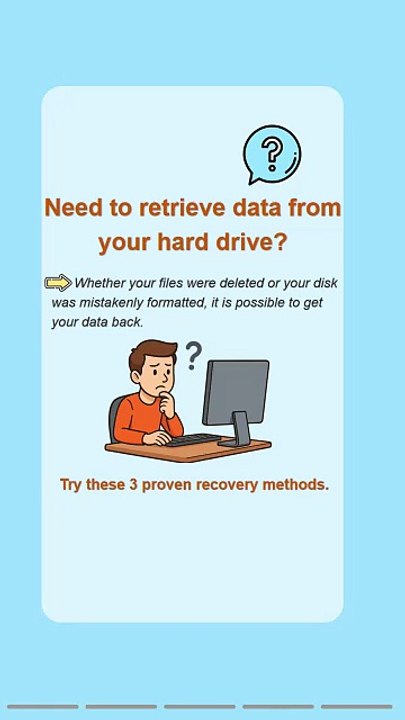 [2025] 3 Ways to Retrieve Data from Hard Drive