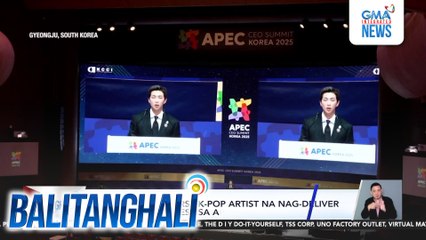 BTS Member RM, first K-Pop Artist na nag-deliver ng keynote address sa APEC CEO Summit 2025 | Balitanghali