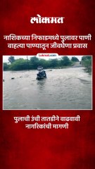 निफाडच्या गोळेगाव दहेगाव रस्त्यावरील पुलावर पाणी, स्थानिकांचा जीवघेणा प्रवास