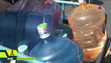 Continúa la escasez de agua en purificadoras de Nezahualcóyotl, Edomex