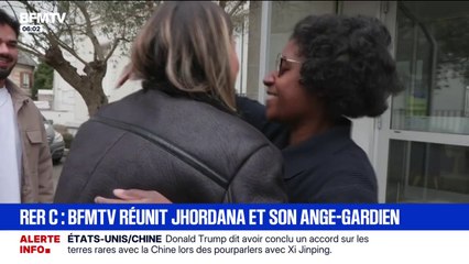 "Je suis extrêmement reconnaissante": les retrouvailles entre Jhordana, victime d'une tentative de viol dans le RER, et celle qui a mis en fuite l'agresseur