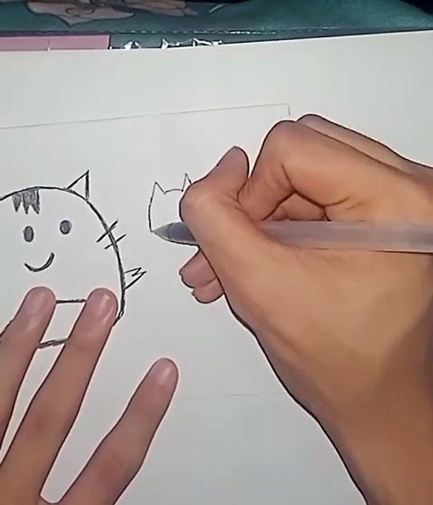 Cute Cat Doodle Drawing 5 🔥😺