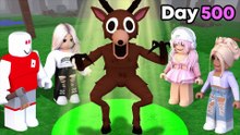ROBLOX | I Carried A GIRLS ONLY TEAM To Day 100 In 99 Nights in the Forest1