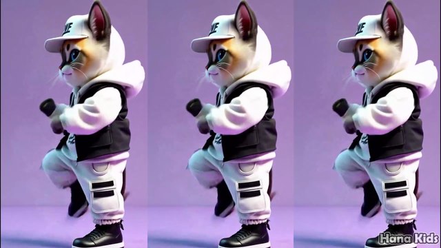 Funny dancing cat Bangun Tidur - Dancing cat - Cute cat - Funny Cat - HANA KIDS
