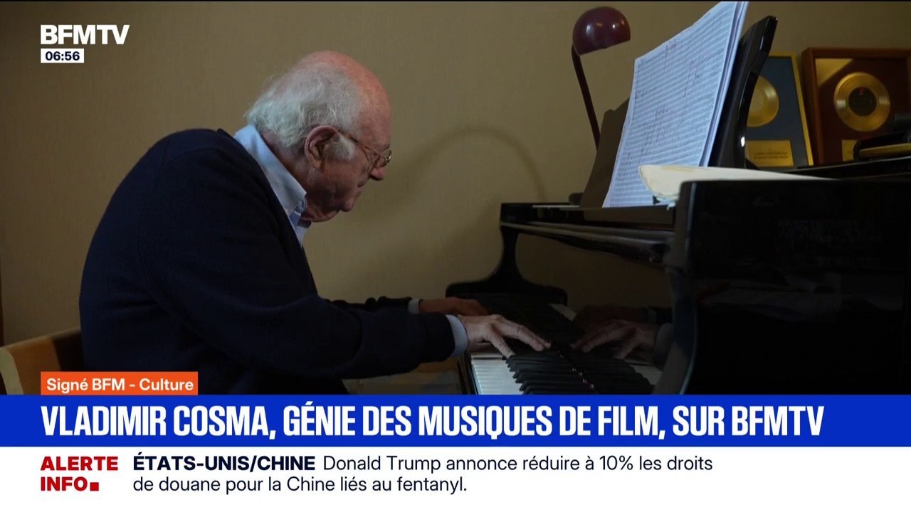 "Ma chambre de torture": compositeur de musiques de films à succès, Vladimir Cosma ouvre les portes de son appartement et lieu de travail à BMFTV