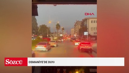 Osmaniye’de duyarlı sürücüler, itfaiyeye koridor oluşturdu