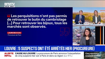 Louvre: cinq individus ont été arrêtés, l'un d'entre eux est suspecté de faire partie du commando qui a visé le musée