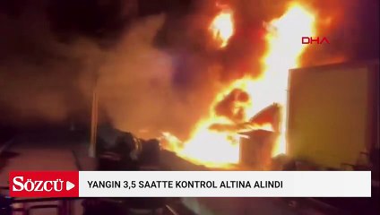 Samsun'da geri dönüşüm tesisindeki yangın 3,5 saatte kontrol altına alındı