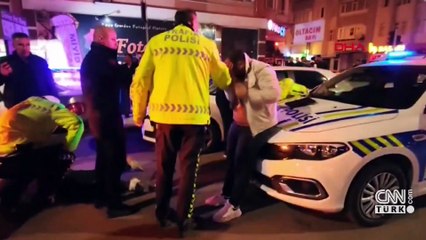 Alkollü sürücü önce kaza yapıp kaçtı sonra da polise saldırdı: 3 kişiye gözaltı